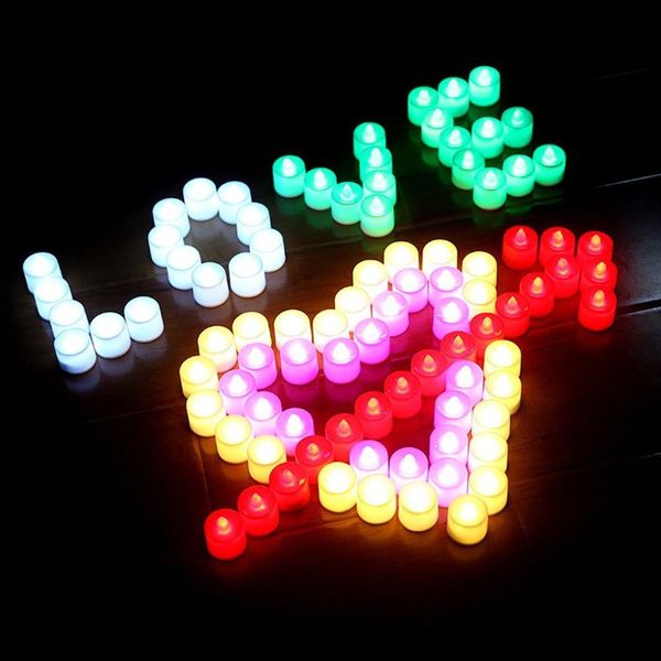 1 pcs Reusable Battery Powered LED Flameless Candle Light Romantic Colorful Wedding Birthday Party Courtship Light Lamp  

Rewritten:  
1 reusable battery-operated LED flameless candle for romantic colorful wedding, birthday, and party lighting