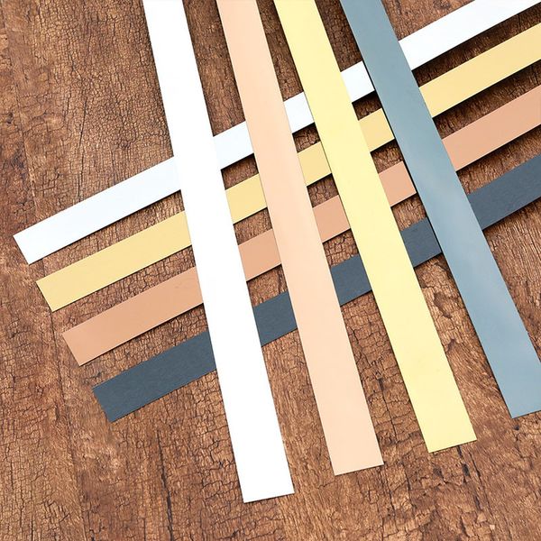 1 Roll Wall Sticker Edge Strips for Decorative Stainless Steel Wall Tile Trim on Ceiling and Living Room Backgrounds