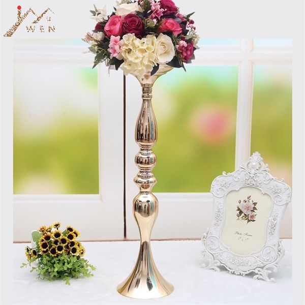 10 gold candle holders per lot, 50cm/20