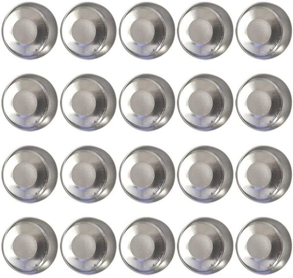 100 round aluminum tea light cups in a case, perfect for DIY candle wax containers and tealight accessories