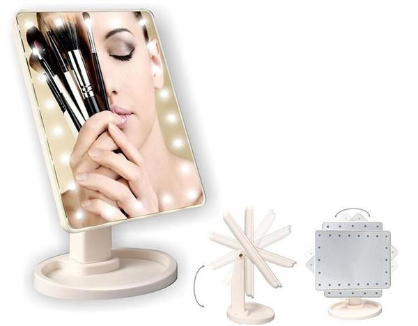 10pcs LED touch screen makeup mirrors with 16 adjustable lights for professional vanity use
