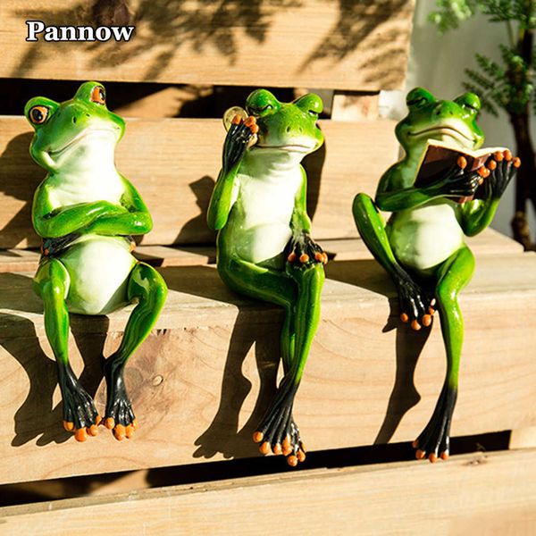11 adorable 3D mini resin frog figurines for charming home decor in living rooms, windowsills, or gardens