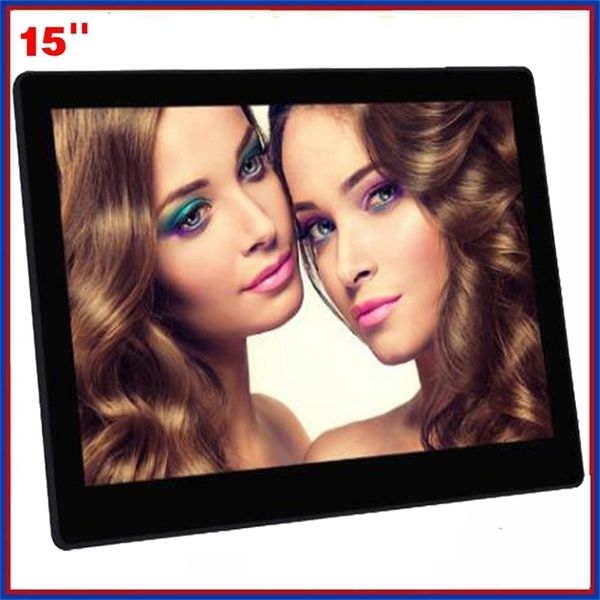 15-inch HD digital photo frame with backlight, full functions for displaying pictures, music, and videos, ideal as a baby gift