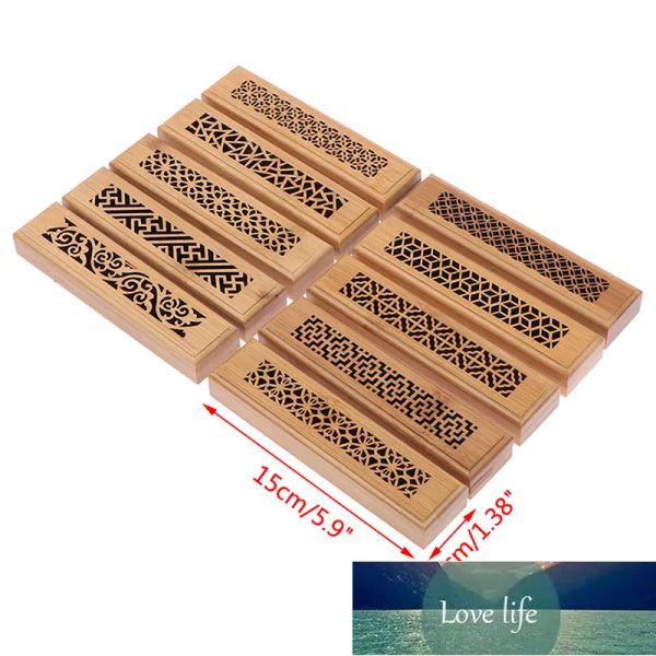 1PC Bamboo Incense Holder for Joss Stick Burning with Ash Catcher, Factory-Priced Quality Design
