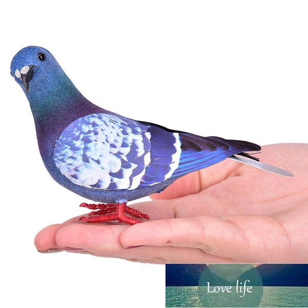 1Pc Foam Pigeon Replica Miniature Fake Bird Decoration for Home and Garden