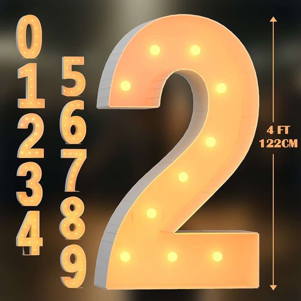 1pc oversized illuminated alphanumeric balloon frame DIY set for birthday parties, weddings, and anniversary backdrop decorations