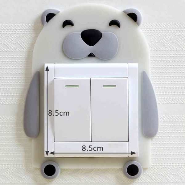 1Pcs Washable Glow-in-the-Dark Silicone Switch Light for Home Decor, Kids Room 3D Wall Stickers