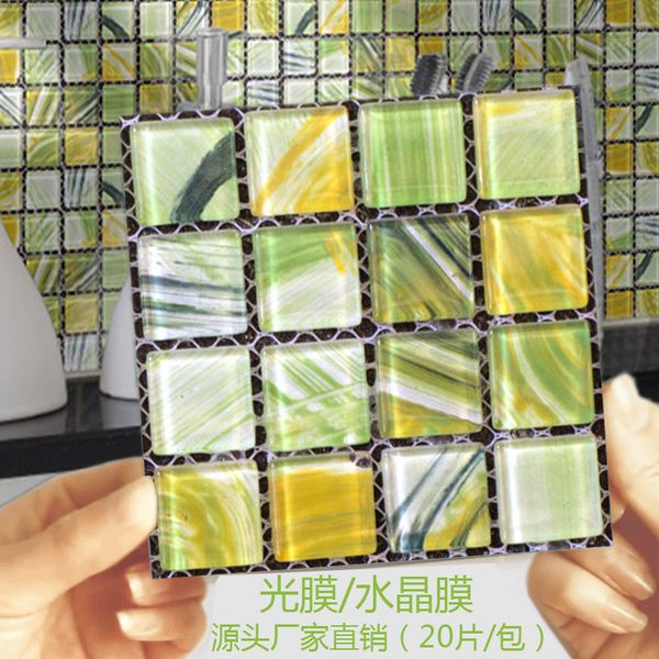 20 sheets/set mosaic wall stickers cross-border hot selling grid kitchen bathroom renovation waterproof stickers self-adhesive PVC wall stic

A set of 20 mosaic wall stickers, popular for cross-border sales, featuring grid patterns ideal for kitchen and bathroom upgrades with waterproof self-adhesive PVC material
