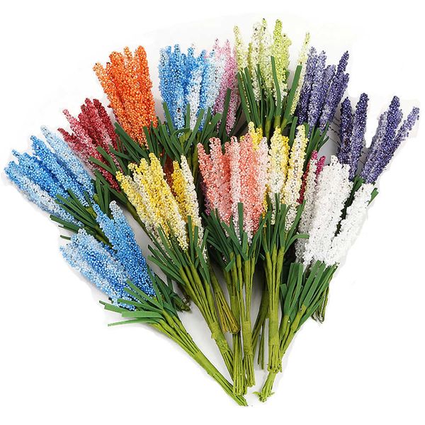 200pcs faux lavender bouquet for vase decor, DIY wreaths, and wedding arrangements