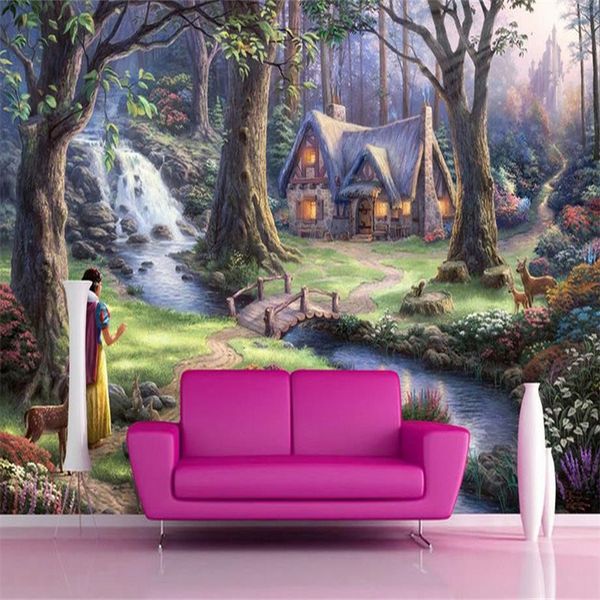 2022 3D wall murals with custom European wallpaper featuring high-definition scenic designs for living rooms, bedrooms, and studies