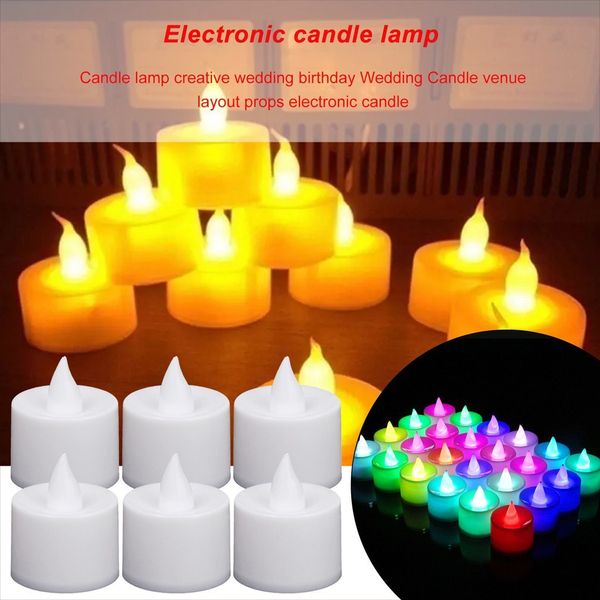 24 battery-powered LED tea lights for weddings, parties, and romantic decor