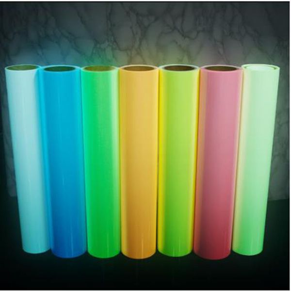 25cmx100cm Glow-in-the-Dark Heat Transfer Vinyl for T-shirt Printing with Heat Press Machine