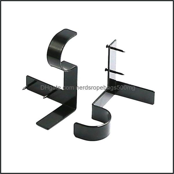 2-piece durable curtain rod brackets for window frame mounting, hardware included with fast delivery