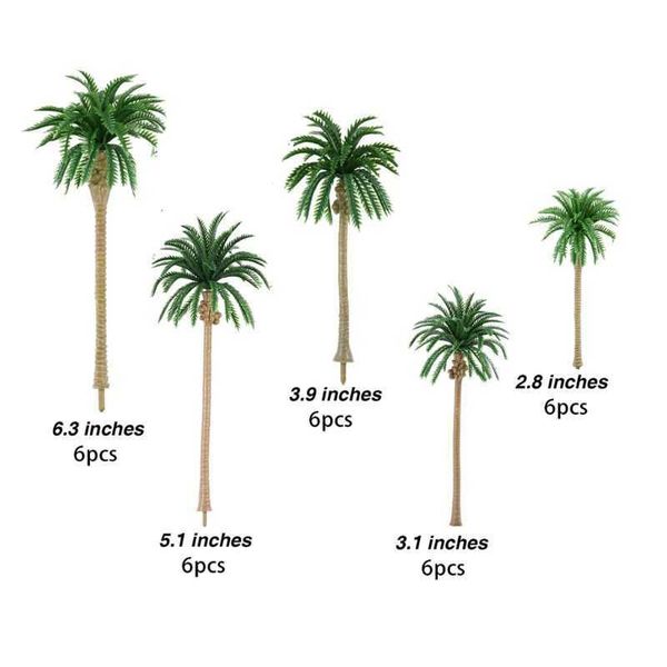 30 miniature artificial coconut palm trees for scenic model landscapes 210624