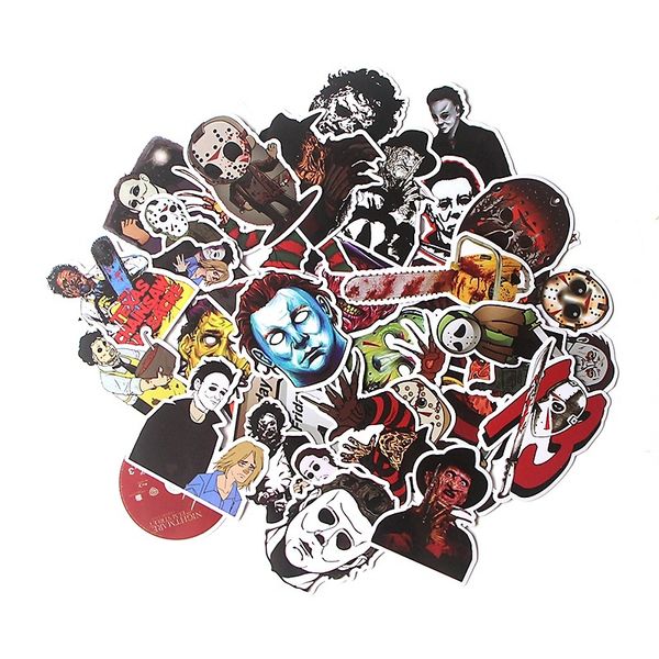 37pcs/Lot Crazy Killer Scrapbooking Stickers Decal For Snowboard Laptop Luggage Car Fridge Skateboard Motorcycle Sticker Decals