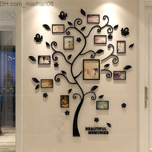 3D acrylic family tree wall decal for kids' room decor