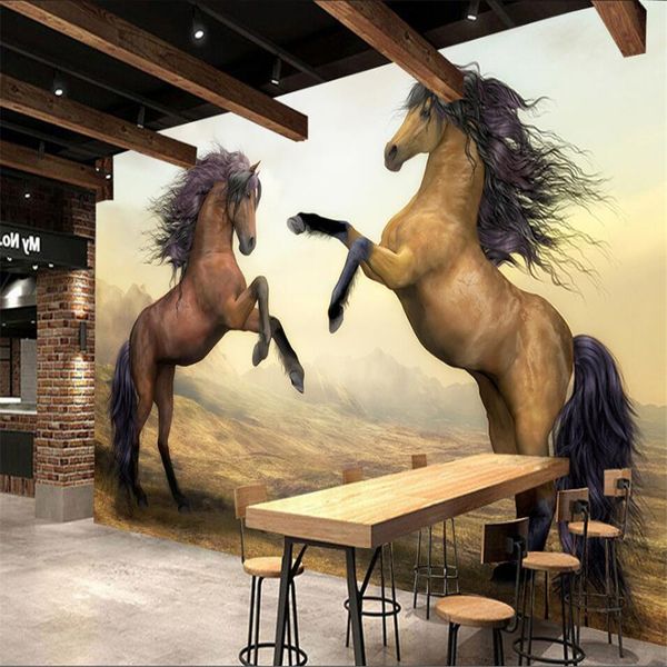 3D animal wallpaper murals for living room and bedroom walls