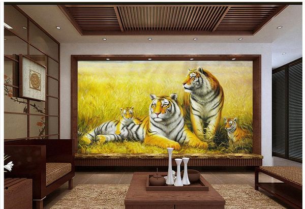 3D Custom Photo Wallpaper featuring the majestic king of forest animals and nature-inspired decor for stunning 3D landscape room murals