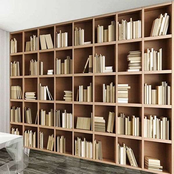 3D Custom Wallpaper for Modern Bookshelf Design in Living Spaces  

Waterproof Mural Decor for Contemporary Bedroom and Library  

Sleek 3D Stereo Bookshelf Wallpaper for Home Interiors  

Modern W...