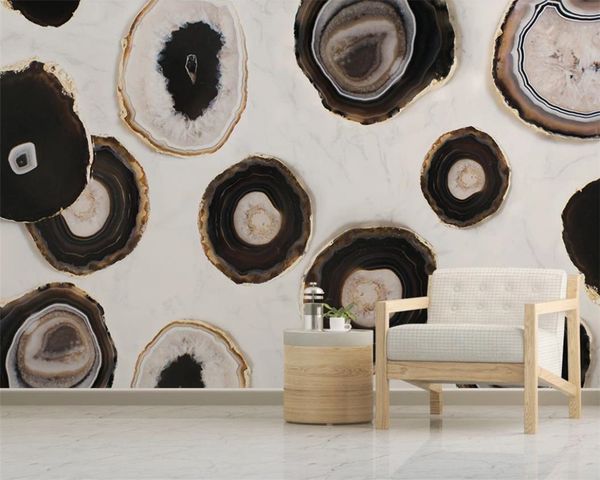 3D European luxury wallpaper featuring modern, simple jazz white marble design for premium interior decoration