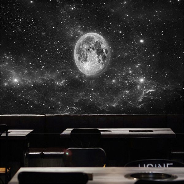 3D fantasy starry sky wallpaper for walls and ceilings in bars, KTVs, bedrooms, restaurants, and cafes