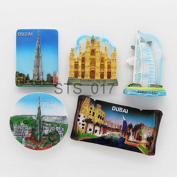 3D fridge magnets featuring Dubai's iconic sailing hotel, perfect as souvenirs or decorative pieces for your refrigerator