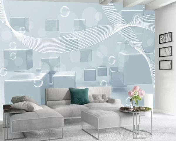 3D geometric wallpaper for modern living rooms and bedrooms, creating a premium atmospheric classic look