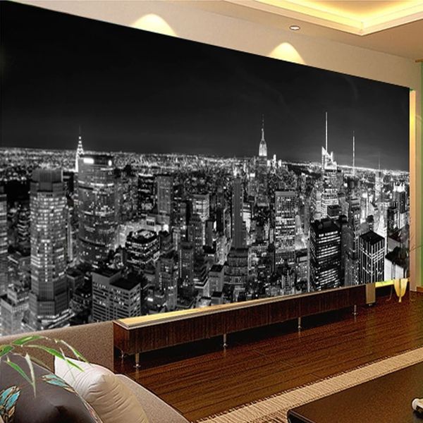 3D horse mural on broken brick wall for living room TV background decor