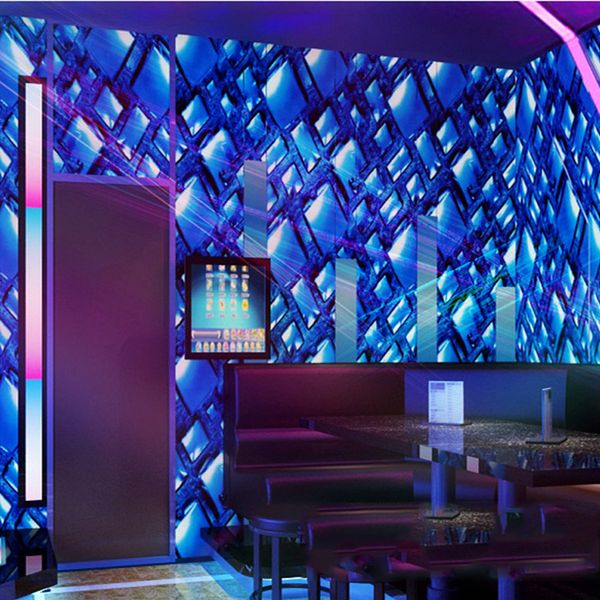 3D KTV wallpaper with fashionable glitter design for elegant bars and fancy ballrooms, waterproof and durable wall covering  

Waterproof and washable 3D wallpaper for stylish KTV rooms with glitte...