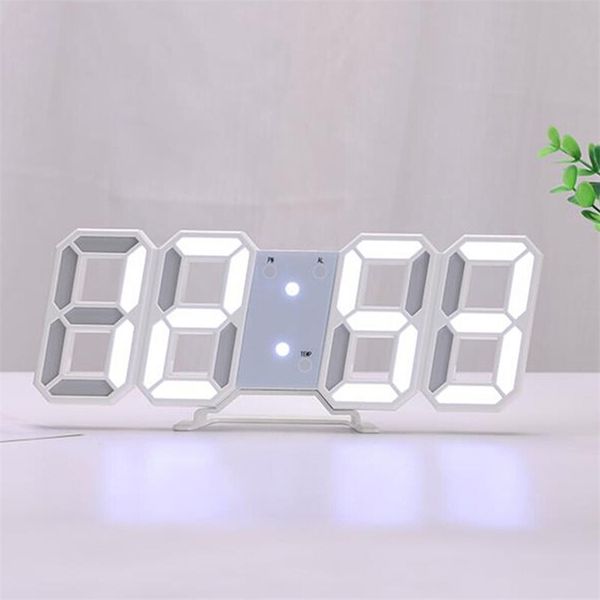 3D LED digital clock with dimmer for living room or kitchen decor