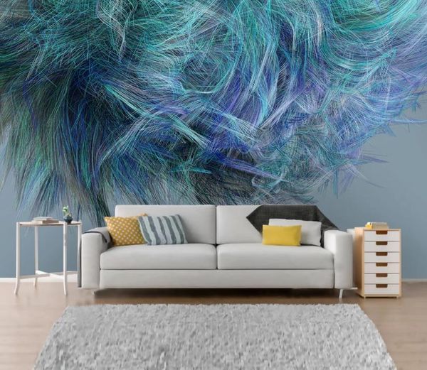 3D modern minimalist abstract wall art with colorful line designs for walls  

Custom 3D wallpaper featuring sleek abstract lines in a contemporary color palette  

Modern 3D wall covering with art...