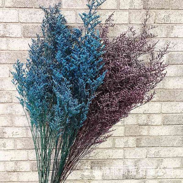 40-45cm preserved natural grass and valentine flower bouquet for home decor