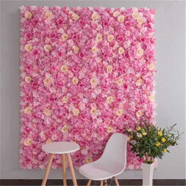 40x60cm silk rose wall decor for weddings and romantic home backdrops