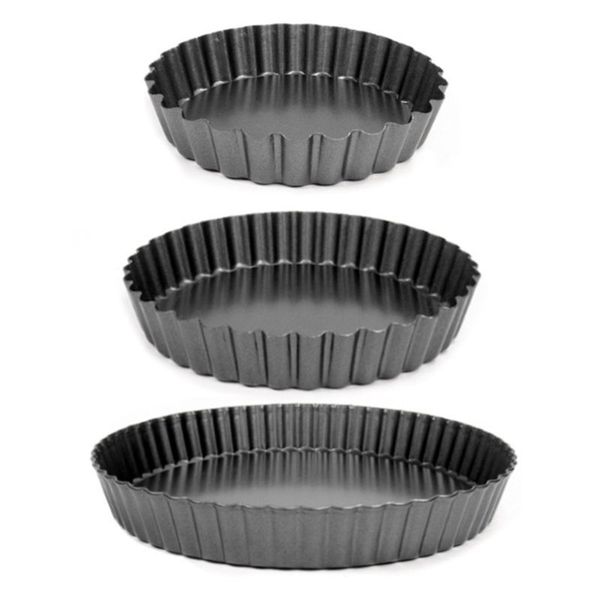 4/6/8 Inch Non-Stick Removable Base Baking Pan for Pies Pizzas and Cakes