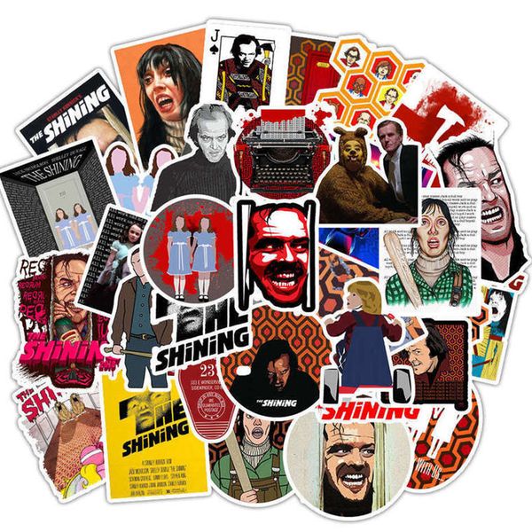 50 horror movie The Shining stickers for decorating laptops, computers, luggage, skateboards, and cars with funny DIY designs