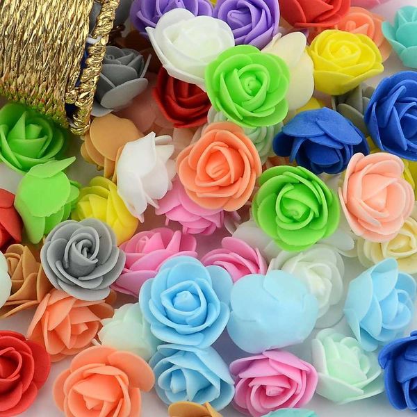 500 mini foam rose flower heads for DIY wedding and home decoration
