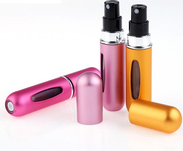 5ml compact refillable perfume spray bottle for easy travel scent carrying