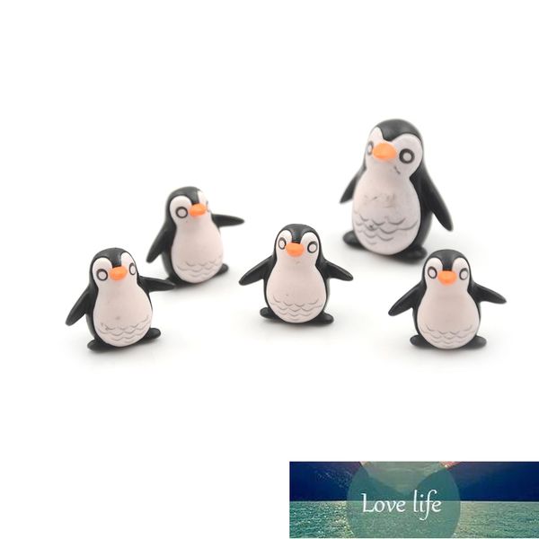 5pcs/lot Mini Winter Penguin Figurines for Fairy Garden and Terrarium Decor at Factory Price