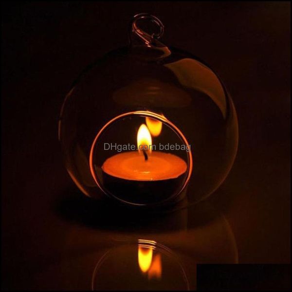 60mm romantic hanging tealight glass globes for weddings, terrariums, and home decor