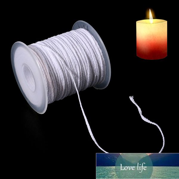 61m 200ft cotton square braid smokeless wax core for handmade DIY candles, factory priced