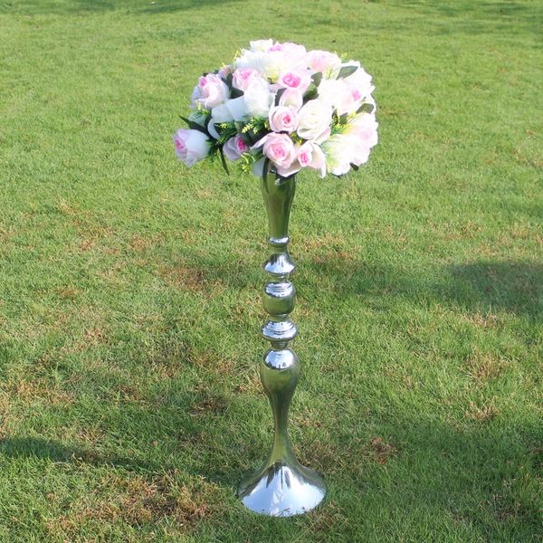 73cm tall metal candle stand in 3 colors, perfect for weddings and events, holds flowers or candles, sold in sets of 10