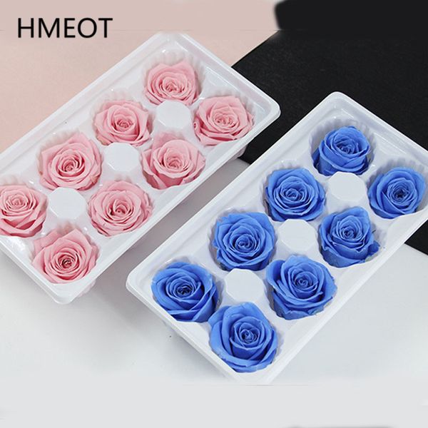 8 preserved rose flower heads (4-5cm) for DIY Valentine's Day gift bouquets and box arrangements