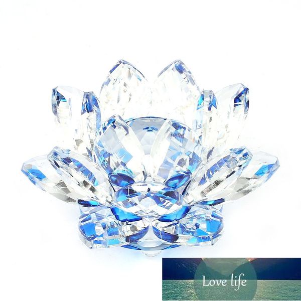 80mm quartz crystal lotus flower crafts for home decor, wedding gifts, and Fengshui ornaments at factory prices