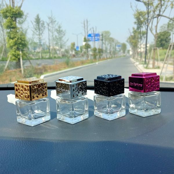 8ML car air freshener vent clip featuring essential oil diffuser and empty perfume glass bottle for auto fragrance aromatherapy decoration