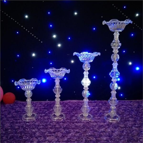 Acrylic vases for elegant wedding table centerpieces and home decor flower displays