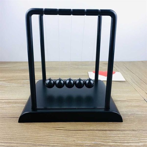 All Black to Pendulum Physics Model Newton's Cradle Desk Decor Study Toy Gift for Kids 211105