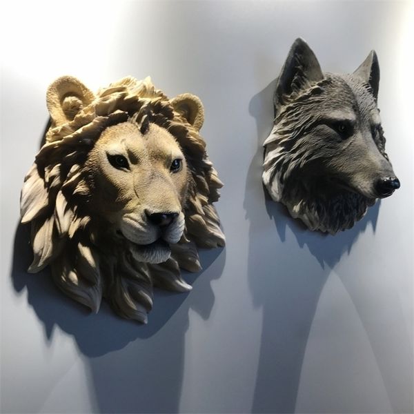 Animal Head Wall Decor Statues for Bedroom, Scandinavian Style Home Interior in Jamaica 220329