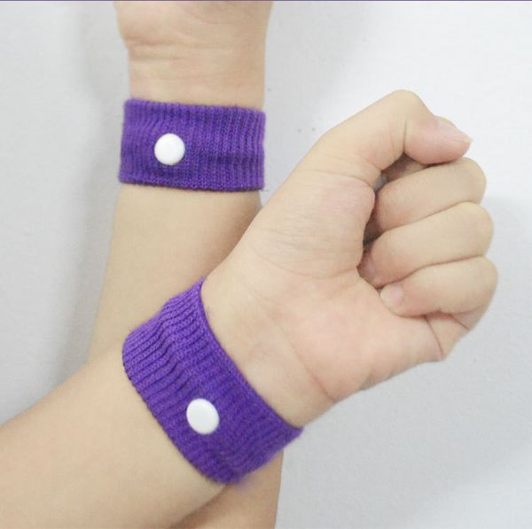 Anti-nausea wristbands for motion sickness relief during sports and travel