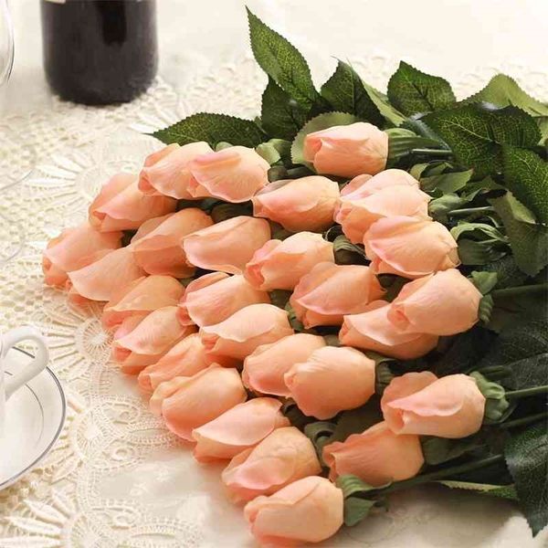 Artificial lifelike rose flowers for weddings, parties, and home decor