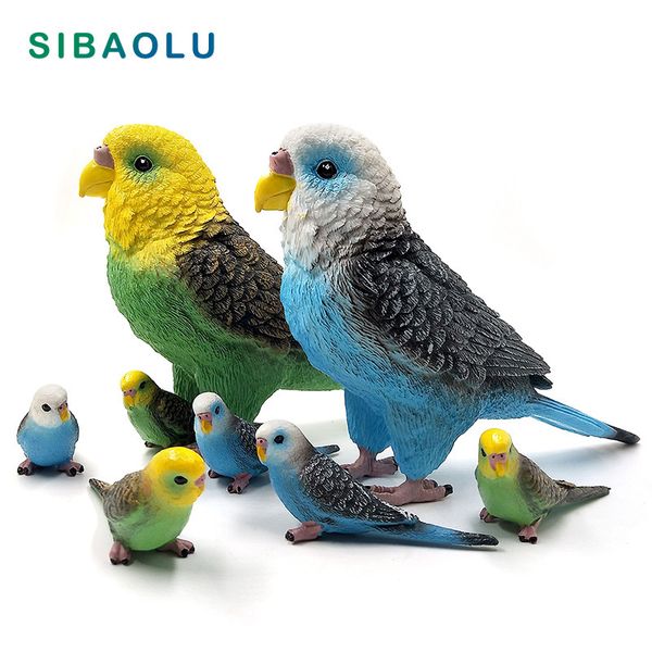 Artificial parrot figurine for bonsai and fairy garden decor, a modern miniature bird statue